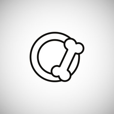 hayvan gıda simge için kase