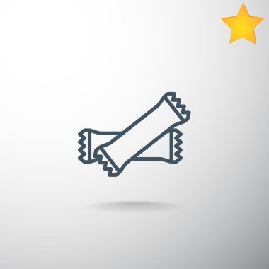 Polietilen paket simgesi