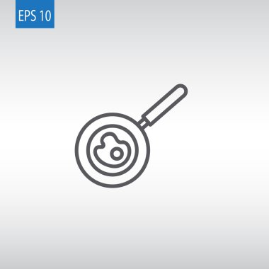 sahanda yumurta tava simgesi