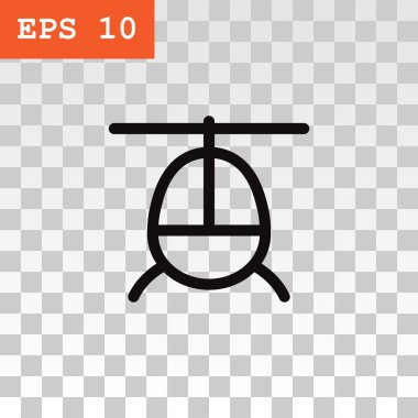 Helikopter uçak simgesi