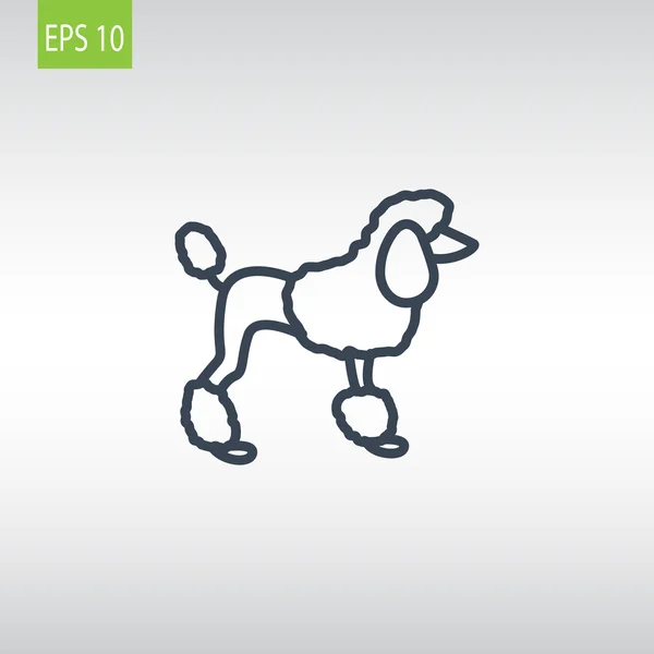 Icono de web para perros . — Vector de stock