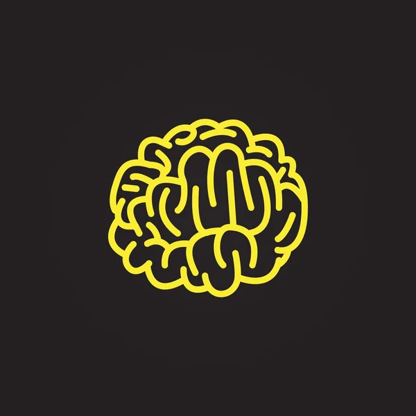 Icono del cerebro humano — Vector de stock