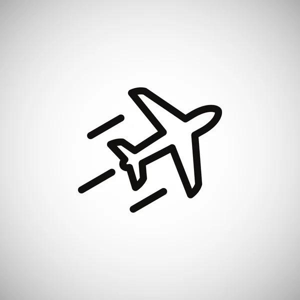 Repülőgép, repülőgép ikon — Stock Vector