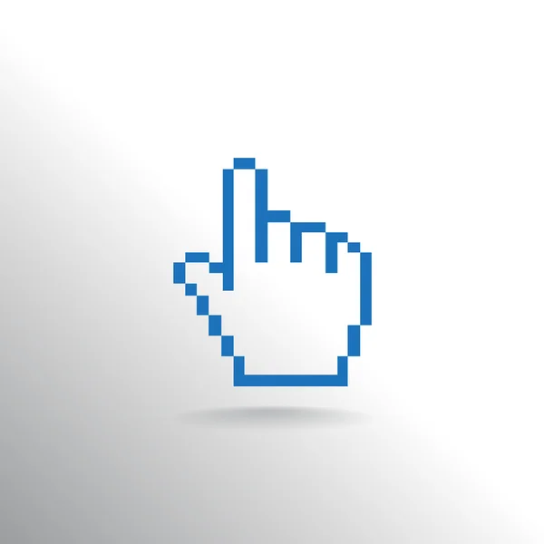 Pictogram van een hand cursor — Stockvector