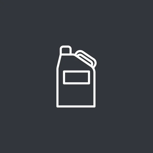 Jerrycan bensin ikonen — Stock vektor