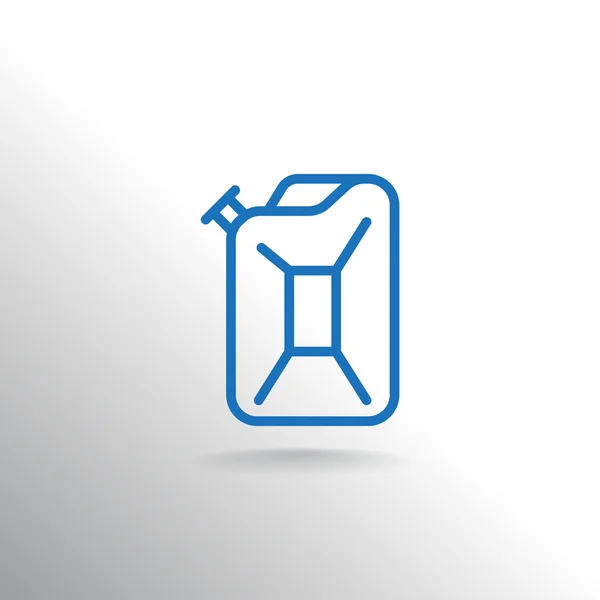 Jerrycan for benzine icon — Stock Vector