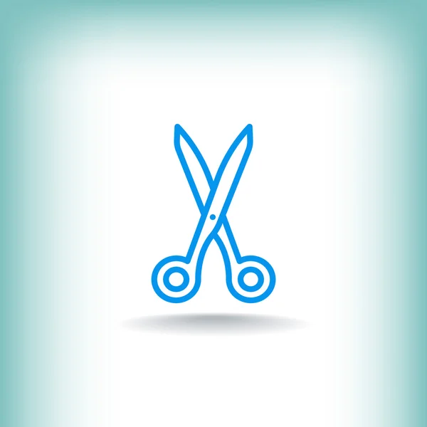 Scissors shape icon — Stock Vector