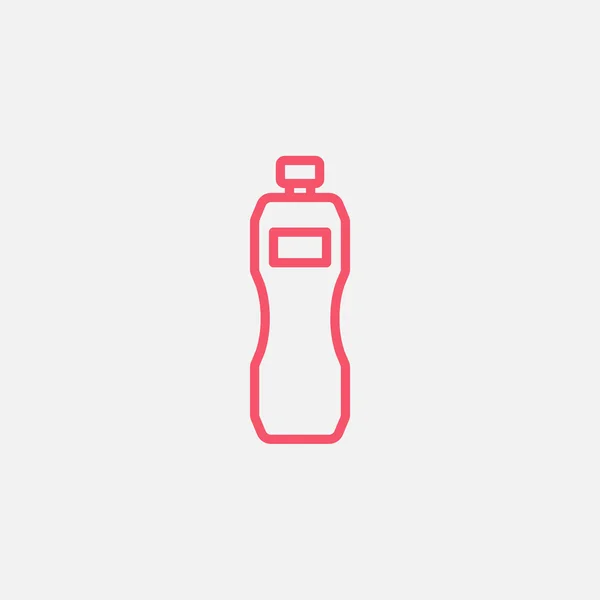 Plastic fles pictogram — Stockvector