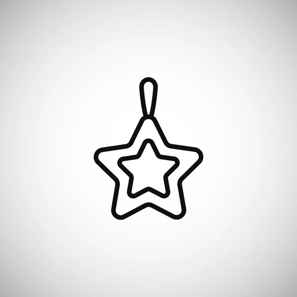Icono de Estrella de Navidad . — Vector de stock