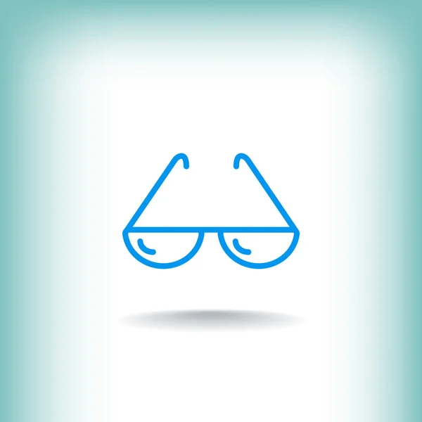 Gafas de sol icono web — Vector de stock