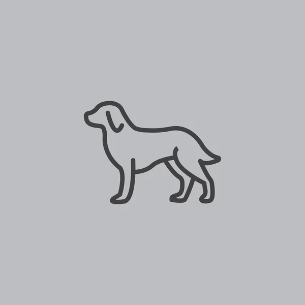 Hond web Icon. — Stockvector