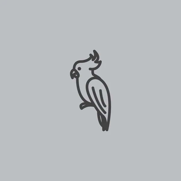 Ikona papugi — Wektor stockowy