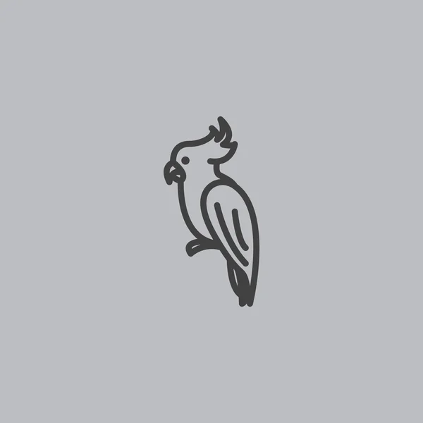 Papageienvogel-Symbol — Stockvektor