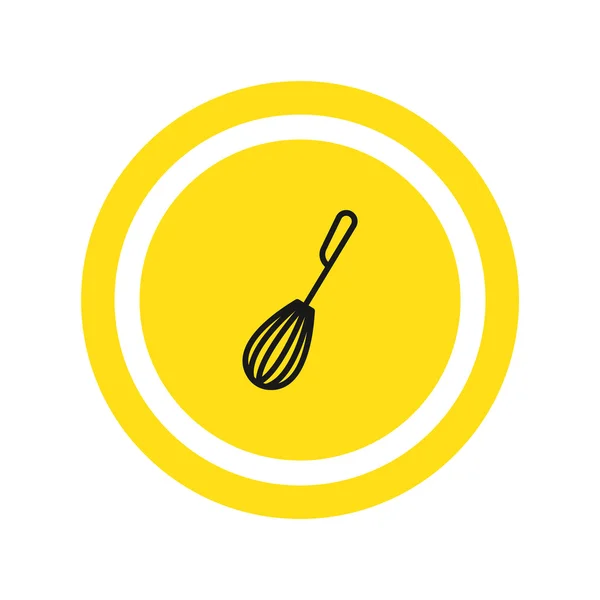 Kitchen whisk beater icon — Stock Vector