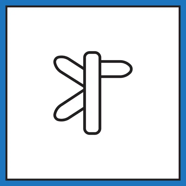 Panneau de signalisation, icône de signalisation — Image vectorielle