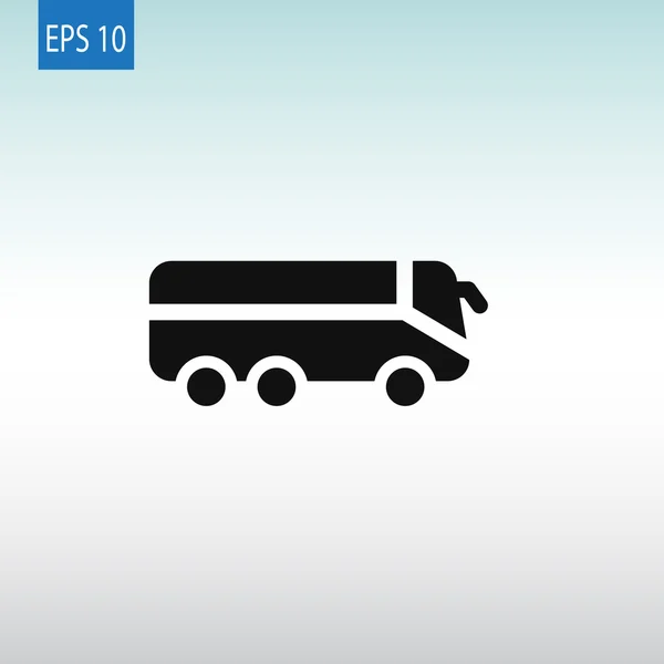 Bus vervoer pictogram — Stockvector