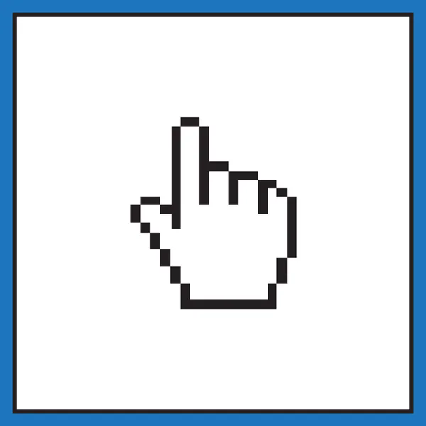 Icono del cursor de mano — Vector de stock