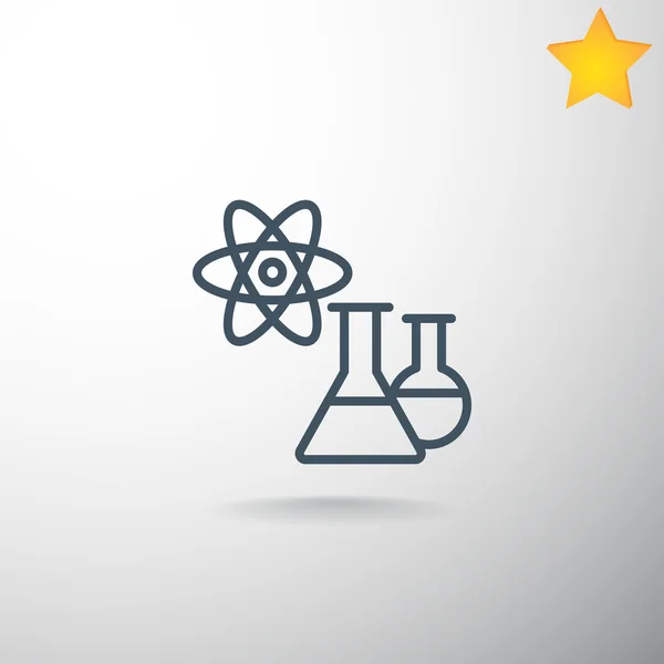 Chemisch laboratorium pictogram — Stockvector