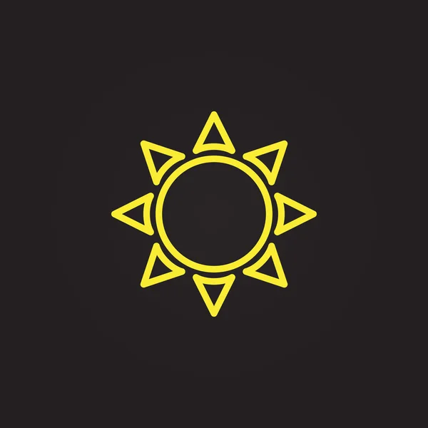 Icono del tiempo sol — Vector de stock