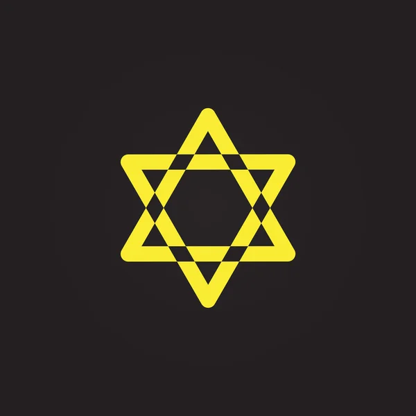Estrella de David icono . — Vector de stock