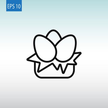 kepçe ile yumurta simgesi