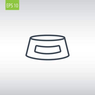 hayvan gıda simge için kase