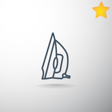 Buhar elektrik demir simgesi