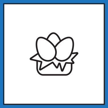 kepçe ile yumurta simgesi