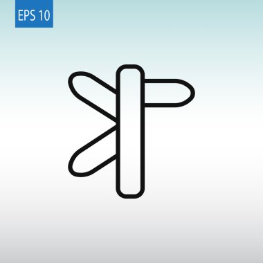 yol işareti, tabelasını simgesi