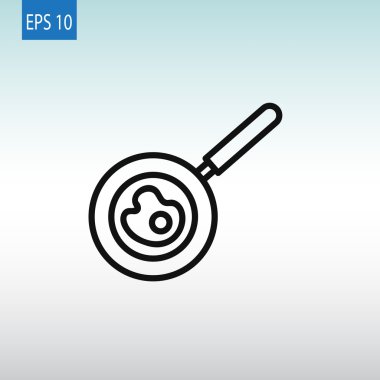 sahanda yumurta tava simgesi