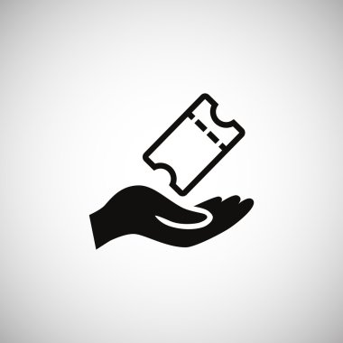 Bilet simgesi el tutar