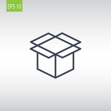 paket karton kutu simgesi