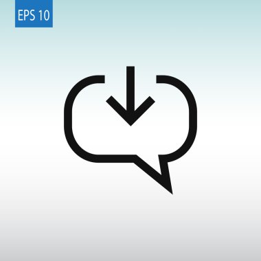 yorum aldı, sohbet simgesi