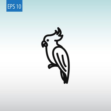 Papağan kuş simgesi