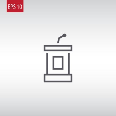 Tribün simgesi tasarım