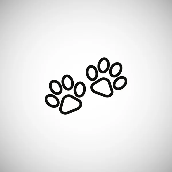 Animal paws icon — Stock Vector