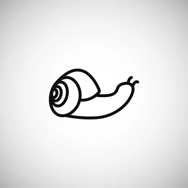 Escargot, icône de limace — Image vectorielle