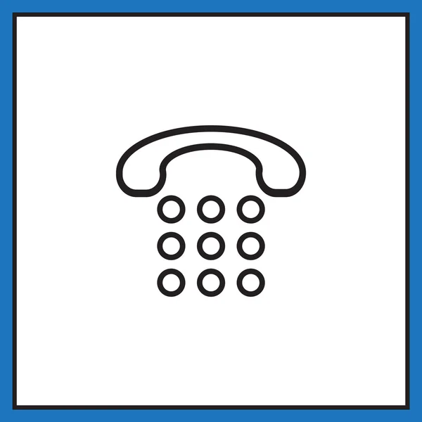 Teléfono, icono de atención al cliente — Archivo Imágenes Vectoriales
