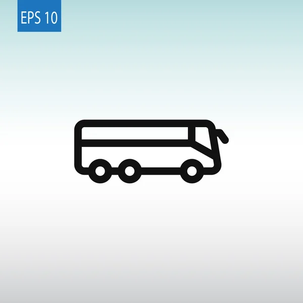 Bus vervoer pictogram — Stockvector