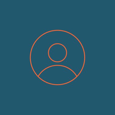 Adam avatar düz simgesi  