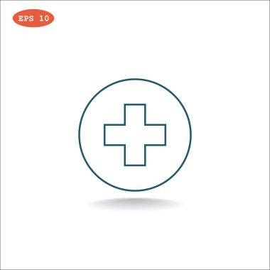 Çapraz tıp simgesi.  