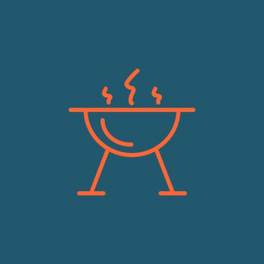 mangal barbekü simgesi