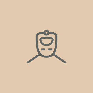 Tren ulaşım simgesi.