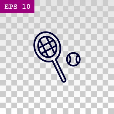 Tenis raketi topu simgesiyle