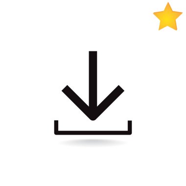 İşareti satırı düz simgesi indir. 