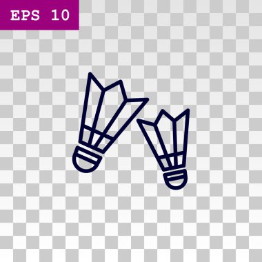 Badminton simgesi. Shuttlecocks