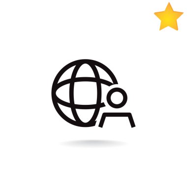 küresel iş simgesi