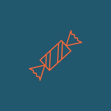 şeker düz simgesi.  