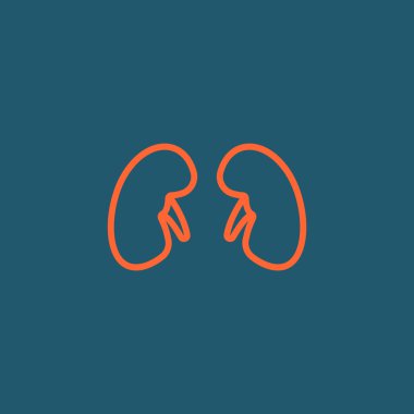 Tıp böbrekler simgesi