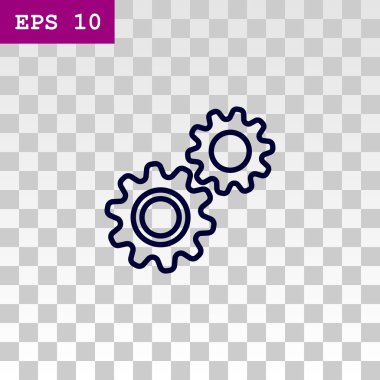 dişli tekerlek mekanizması simgesi